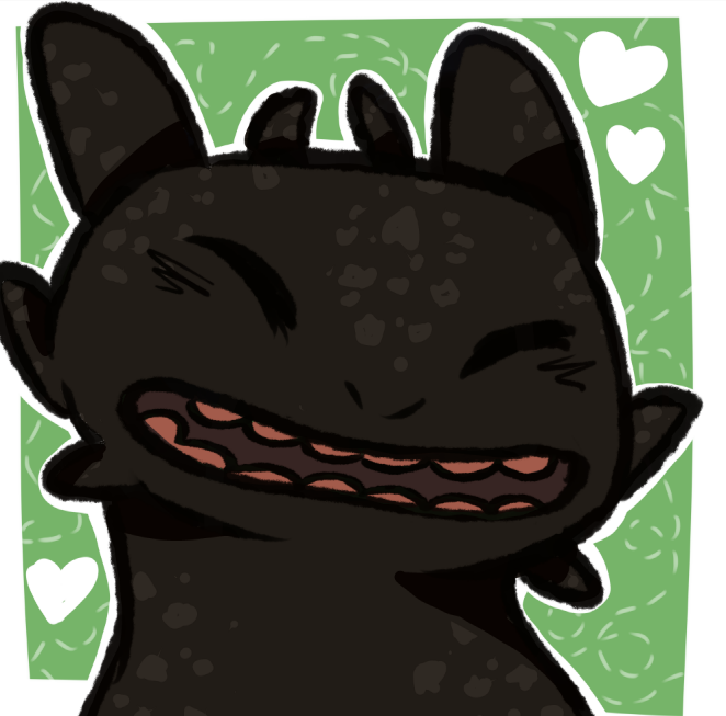 662x653 Httyd Smiling Toothless Icon! My Part Of An Art Trade