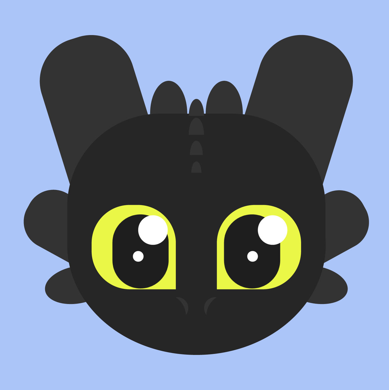 1280x1281 Stay Positive! Here's Two Versions Of A Toothless Icon