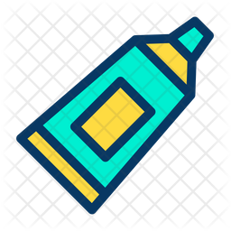 256x256 Toothpaste Icon Of Colored Outline Style