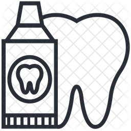 256x256 Toothpaste Icon Of Line Style