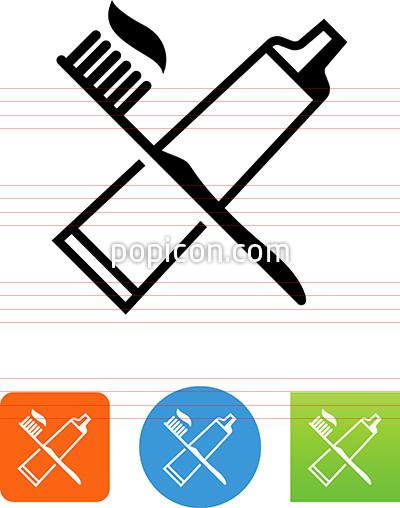 400x508 Toothbrush And Toothpaste Icon