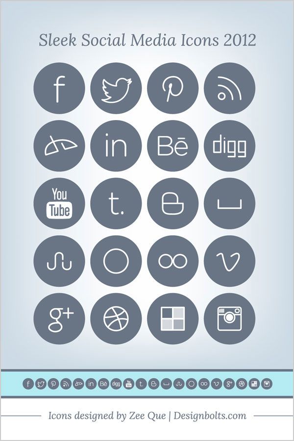 600x900 Top Best Free Social Media Icons Sets Recommended
