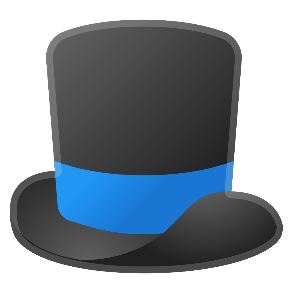 1024x1024 Top Hat Icon Noto Emoji Clothing Objects Iconset Google