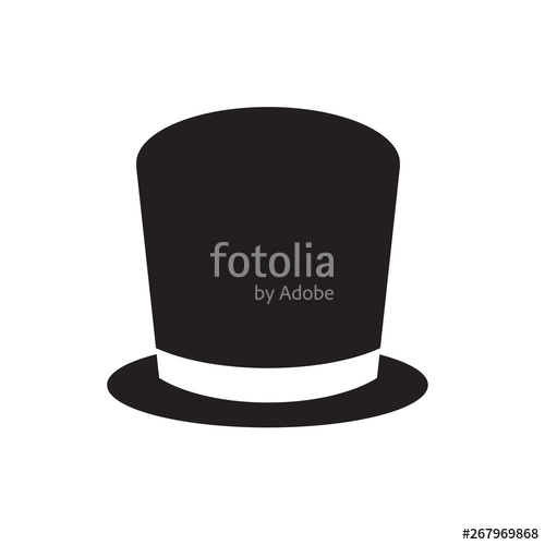 500x500 Top Hat Icon Vector Illustration Stock Image And Royalty Free