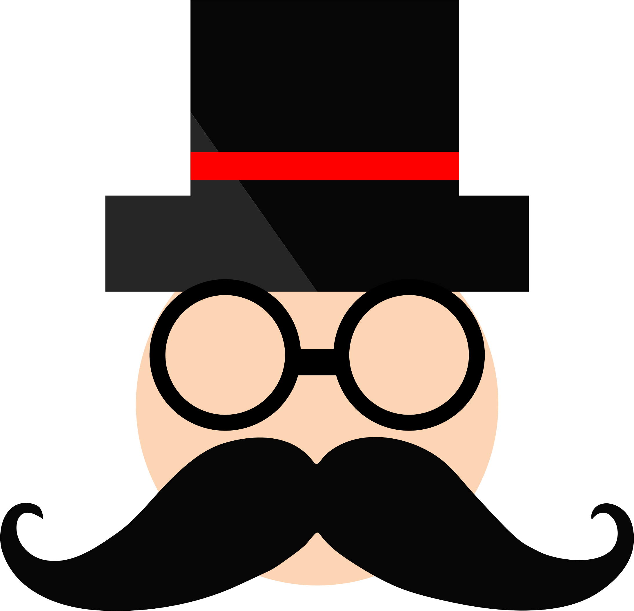 2187x2106 Man In Top Hat Icons Png