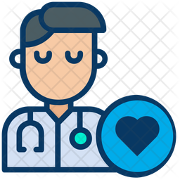 256x256 Top Rated Doctor Icon Of Colored Outline Style