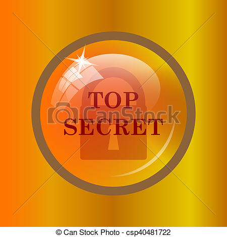 450x470 Top Secret Icon Internet Button On Colored Background