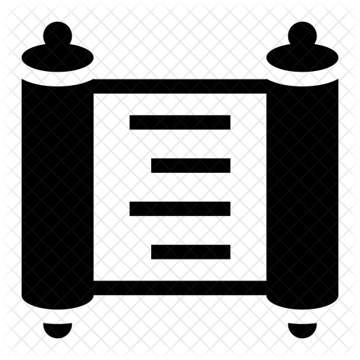 512x512 Torah Icon Of Glyph Style