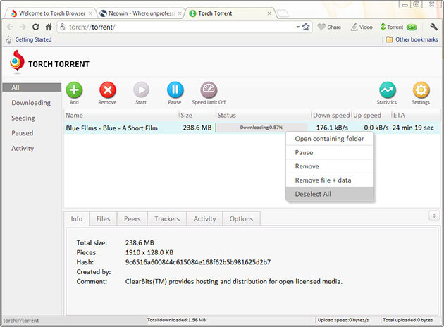 Torch Browser Fast Web Browser, Bittorrent Client And Video 630x464 Torch Browser Fast Web Browser, Bittorrent Client And Video