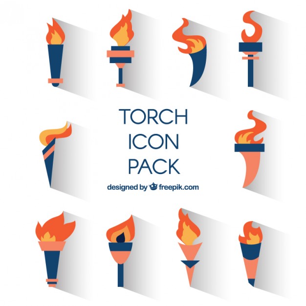 626x626 Torch Icons Pack Vector Free Download