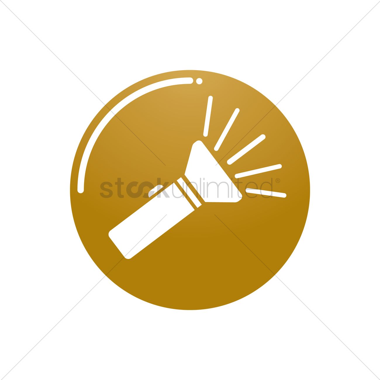 1300x1300 Torchlight Icon Vector Image