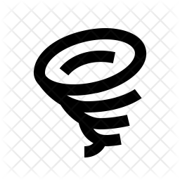 256x256 Tornado Icon Of Line Style
