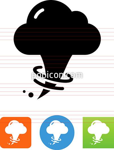 400x525 Cloud With Tornado Icon
