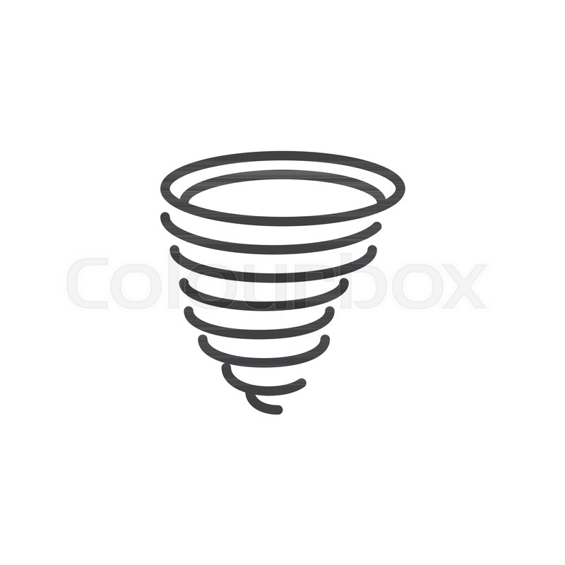 800x800 Tornado Icon Vector, Filled Flat Sign, Stock Vector Colourbox