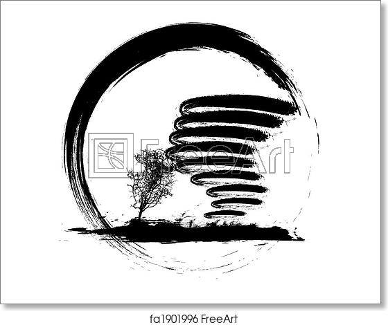 560x470 Free Art Print Of Tornado Icon Vector Illustration Of Grunge
