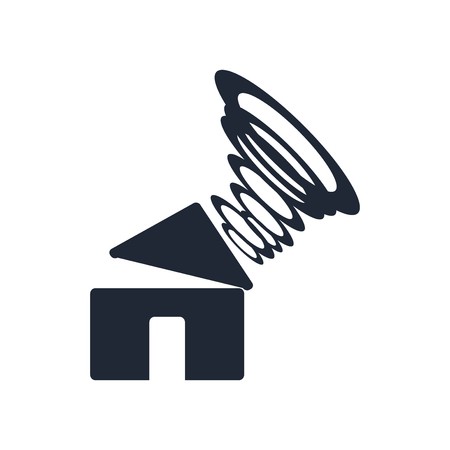 450x450 Insurance For Home Of Tornado Icon Vector Isolated On White