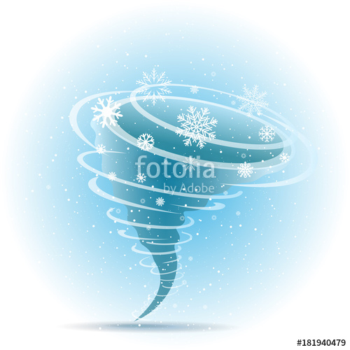 500x500 Snow Tornado Icon Blue Background Stock Image And Royalty Free