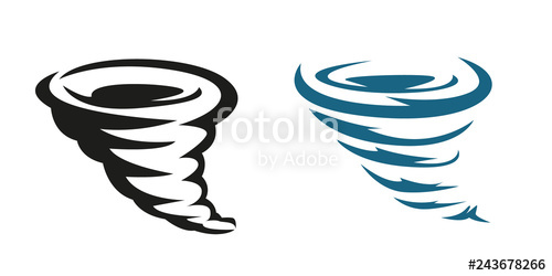 500x250 Twister Tornado Icon Stock Image And Royalty Free Vector