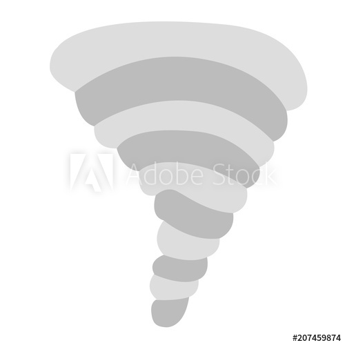 500x500 Isolated Tornado Weather Icon