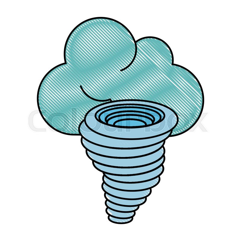 800x800 Tornado Weather Disaster Icon Vector Stock Vector Colourbox