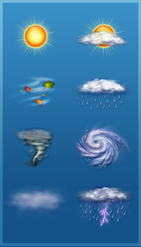 600x1049 Weather Icons On Behance