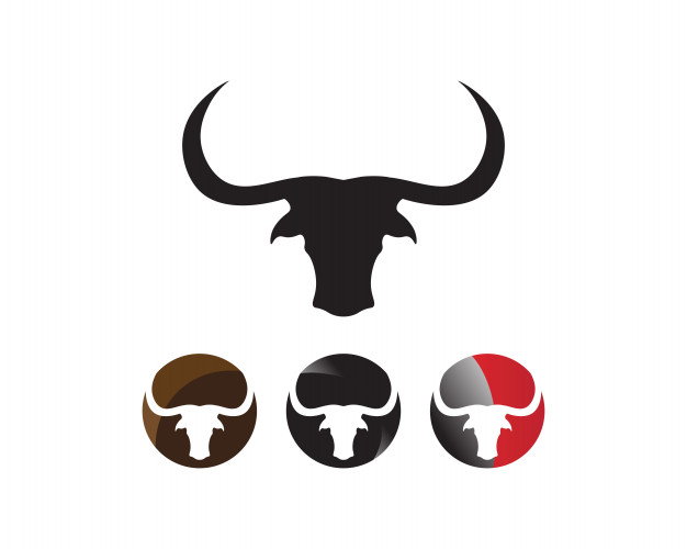 626x500 Logo De Cuerno De Toro Y De Iconos De Plantilla De