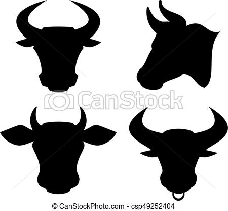 450x416 Toro, Vector, Icono Vector, Conjunto, Toros, Iconos