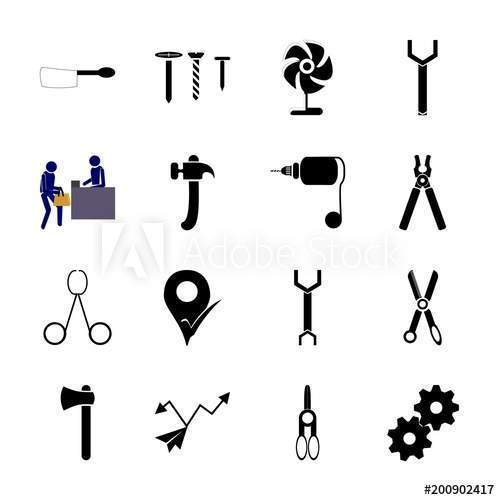 Icon Instruments And Tools With Radial, Torque, Element, Trim 500x500 Icon Instruments And Tools With Radial, Torque, Element, Trim