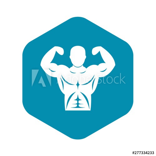 500x500 Athletic Man Torso Icon Simple Illustration Of Athletic Man Torso