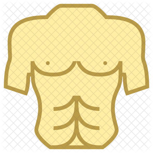 512x512 Torso Icon Of Colored Outline Style