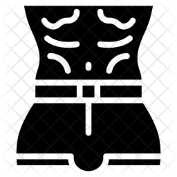 256x256 Torso Icon Of Glyph Style