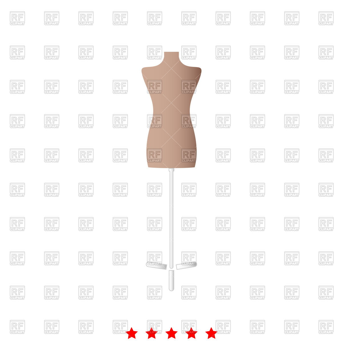 1200x1200 Female Torso Mannequn Vector Image Of Icons And Emblems