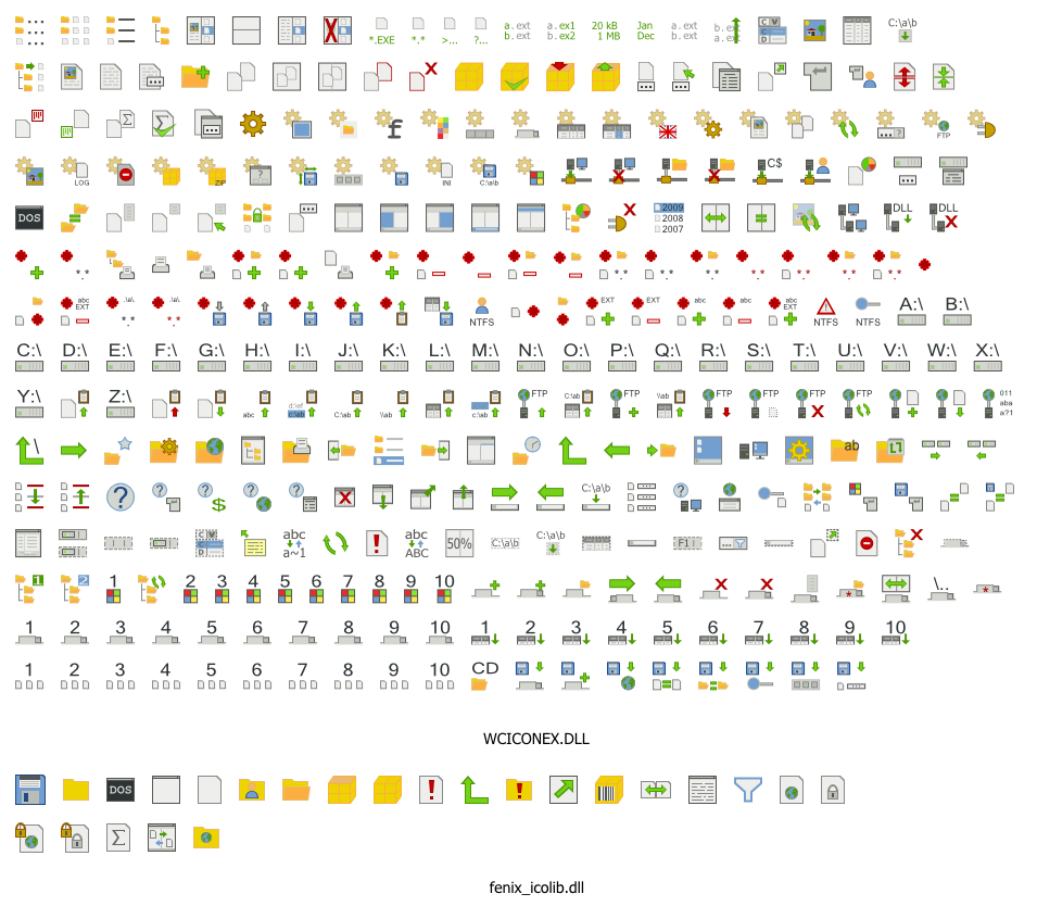 955x846 Fenix Icons Library