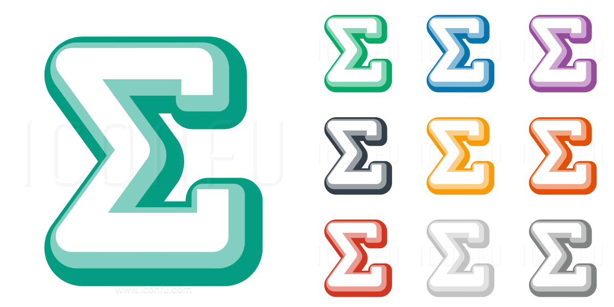 1200x600 Symbol Sum Icon