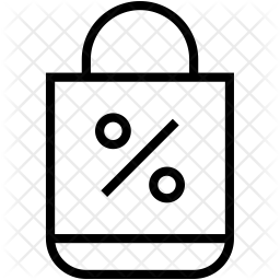 256x256 Tote Bag Icon Of Line Style