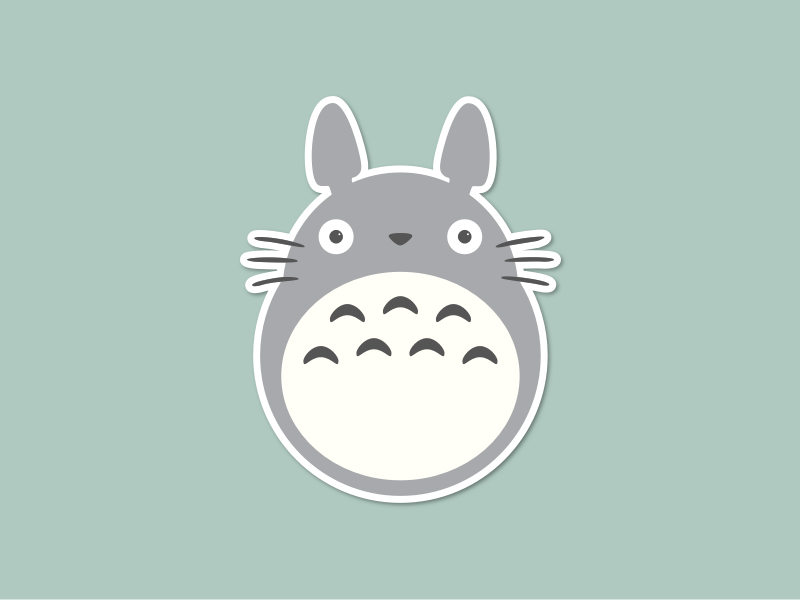 800x600 Totoro Sticker