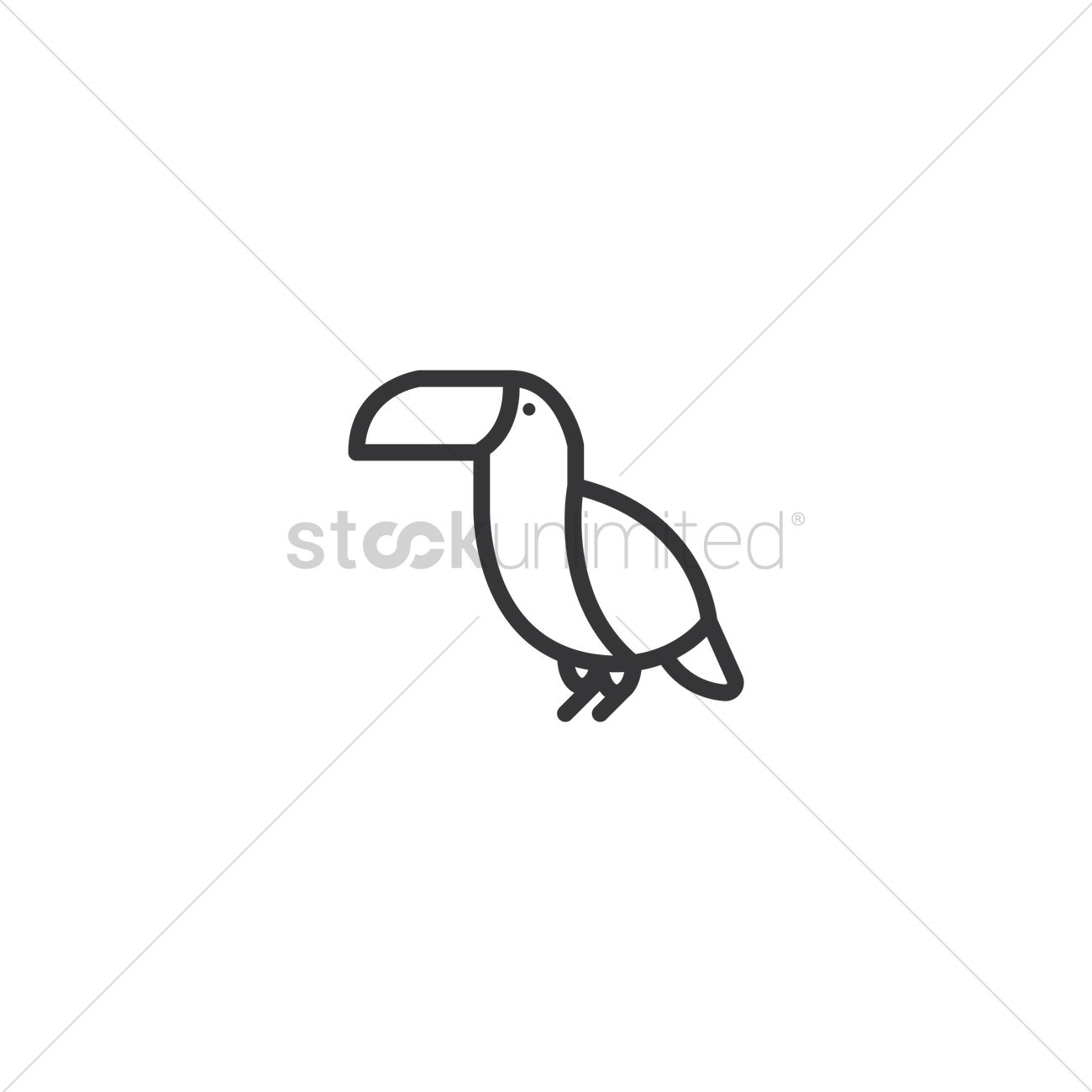 1300x1300 Toucan Icon Vector Image