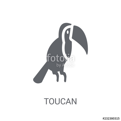 500x500 Toucan Icon Trendy Toucan Logo Concept On White Background