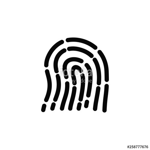 500x500 Fingerprint, Identity, Security, Touch Id, Icon Element