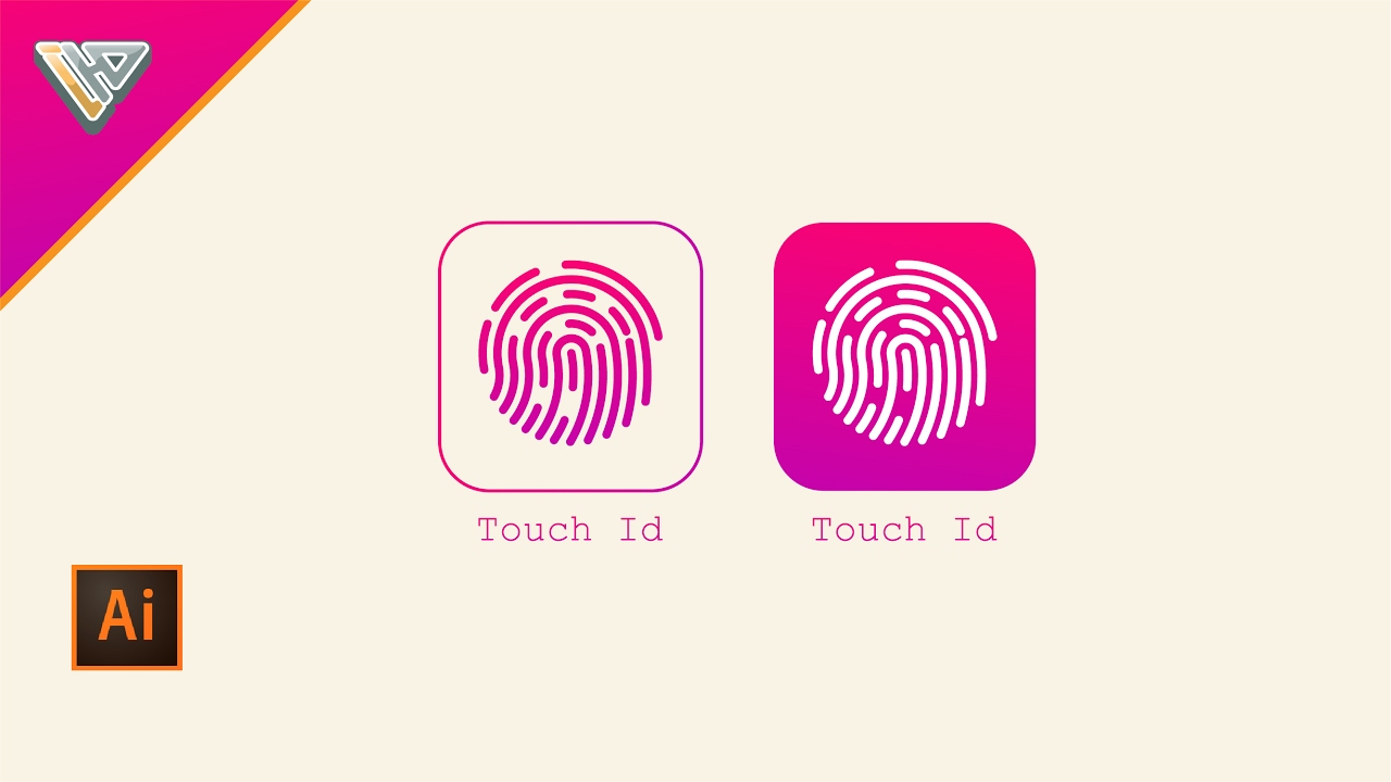 1280x720 How To Create Touch Id Icon Illustrator Tutorial