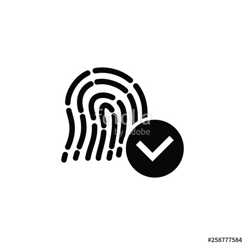 500x500 Biometric, Fingerprint, Passed, Touch Id, Icon Element