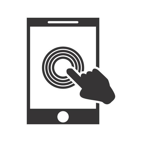 490x490 Touch Screen Glyph Black Icon