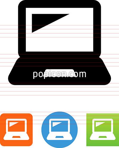 400x495 Laptop Computer With Touchpad Icon