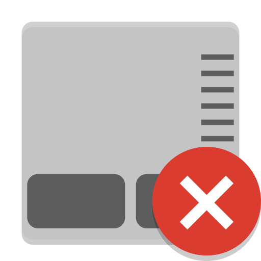 512x512 Notification Touchpad Disabled Symbolic Icon Papirus Status