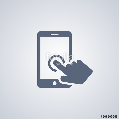 500x500 Touchscreen Icon, Touchpad Icon Stock Image And Royalty Free