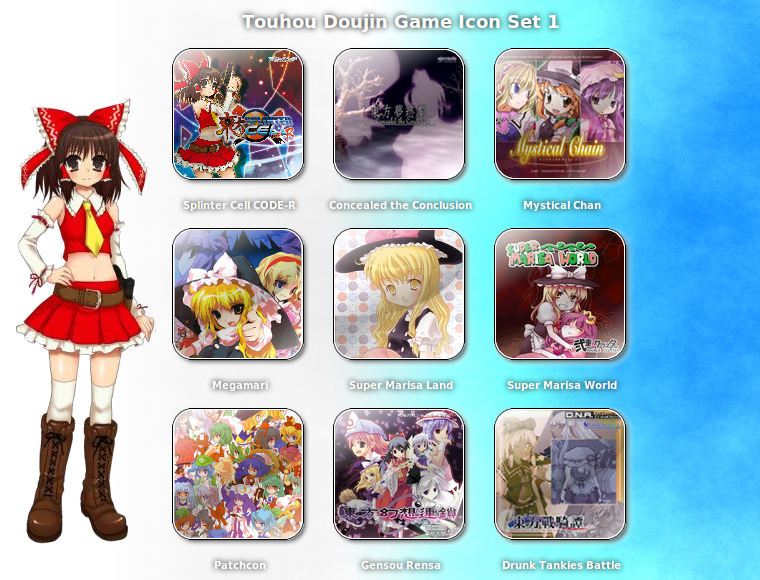 760x580 Touhou Doujin Game Icon Set