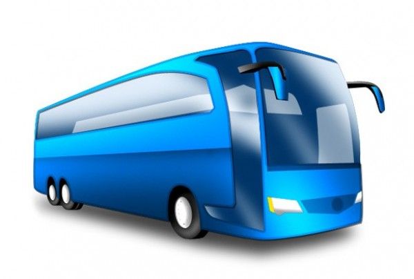 600x404 Sleek Blue Tour Bus Icon Png Png Bus Travel, Budget Car Rental