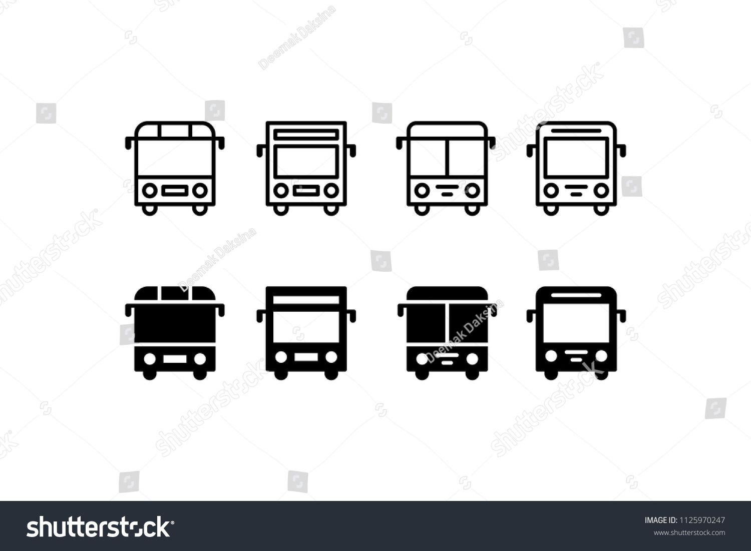 1500x1101 Bus Icon Set Bus, Transport, Vehicle, Passenger, Tour, Public