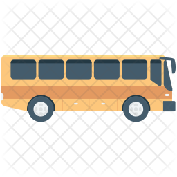 256x256 Bus Icon Of Flat Style