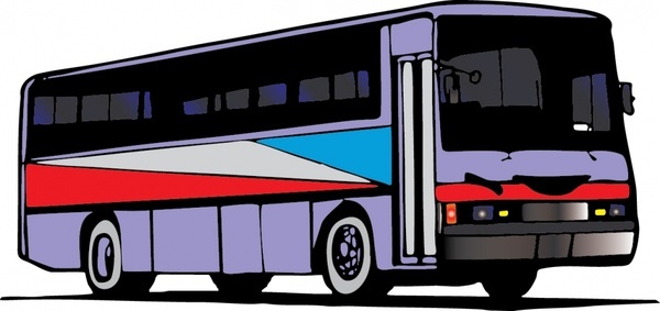 600x283 Bus Free Vector Download